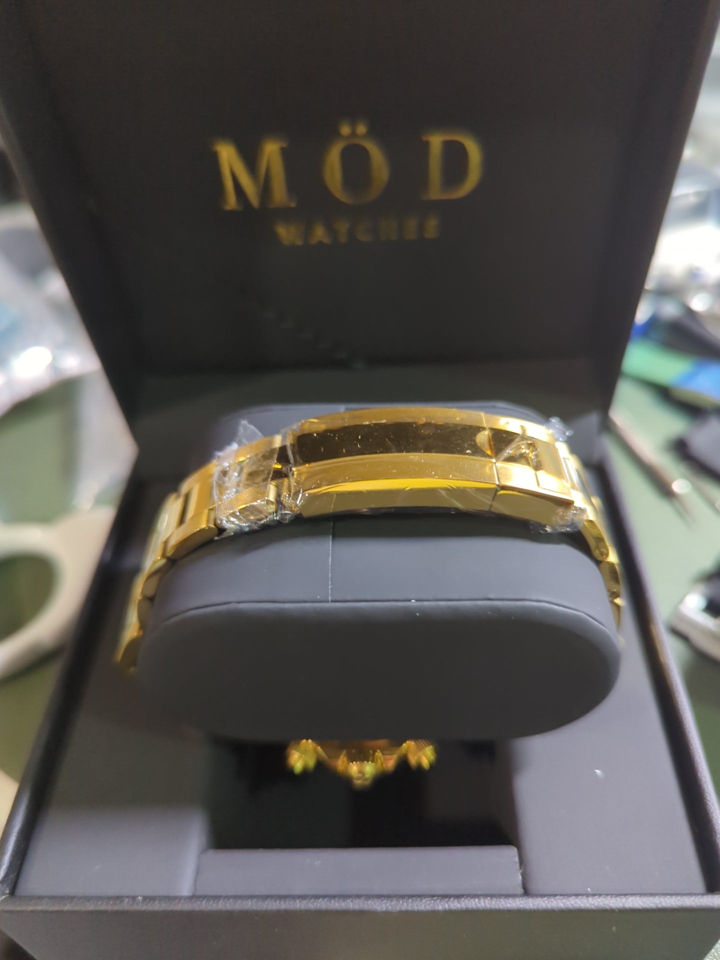 SEIKO-LEX GOLD DAYTONA GREEN