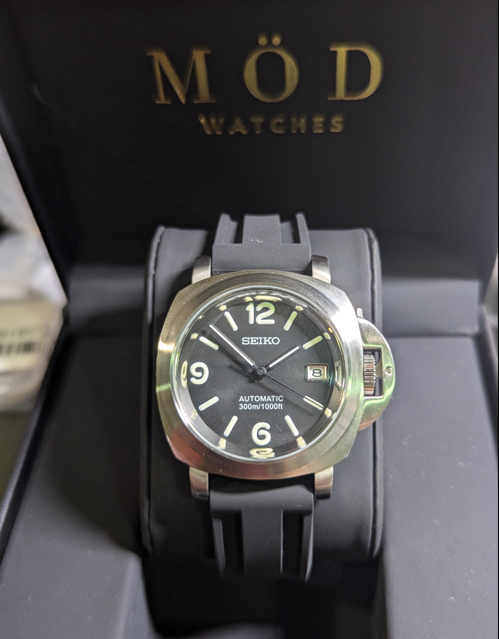 SEIKO-PANERAI BLACK RUBBER