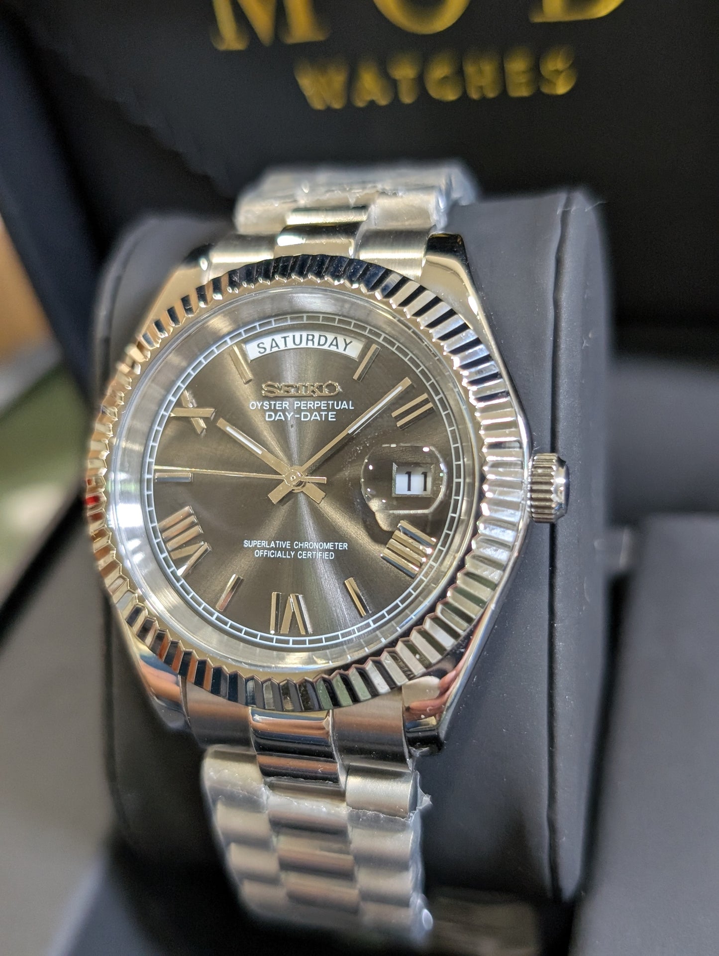 SEIKO-LEX SILVER DAY-DATE