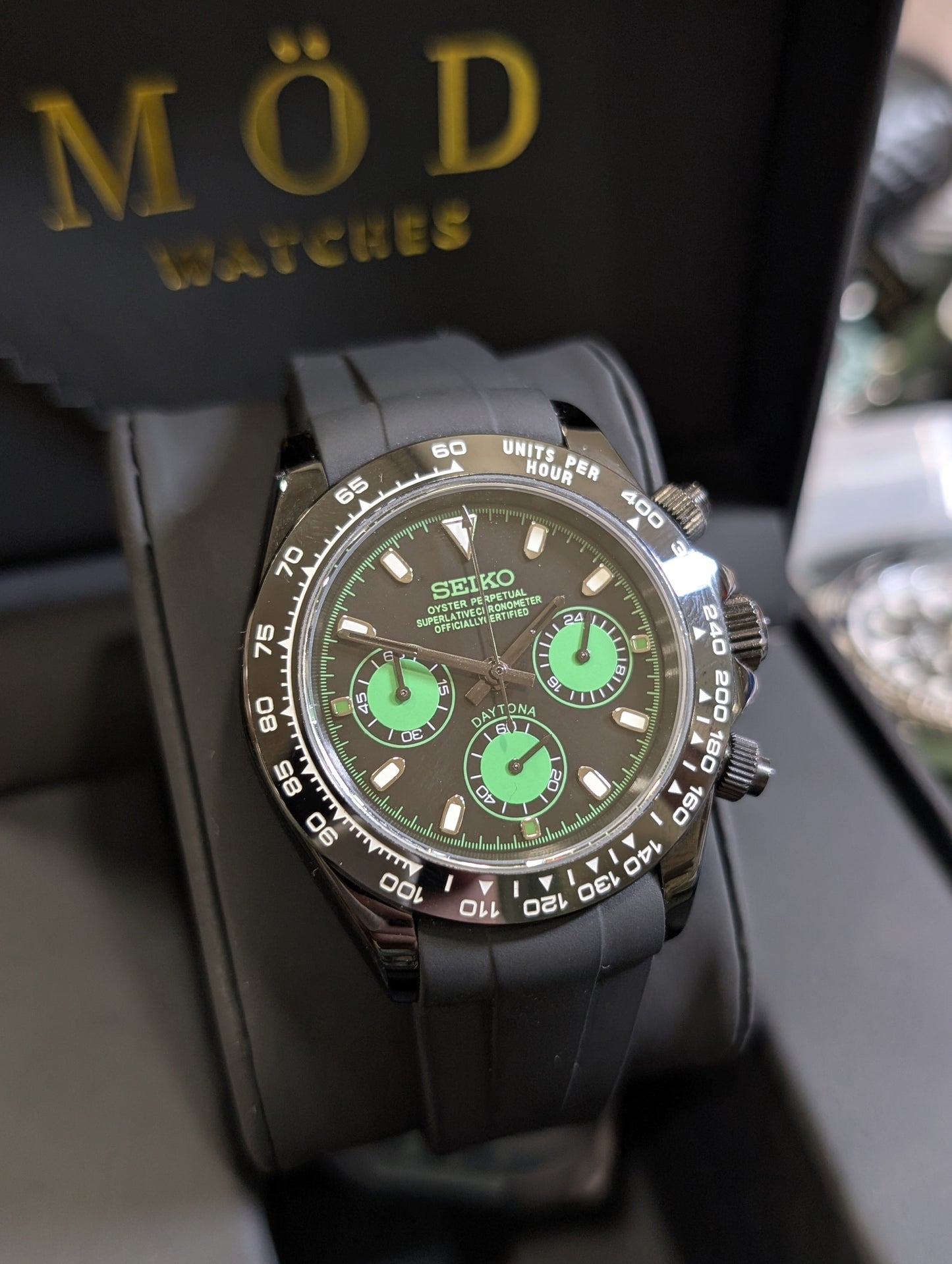 SEIKO-LEX BLACK DAYTONA