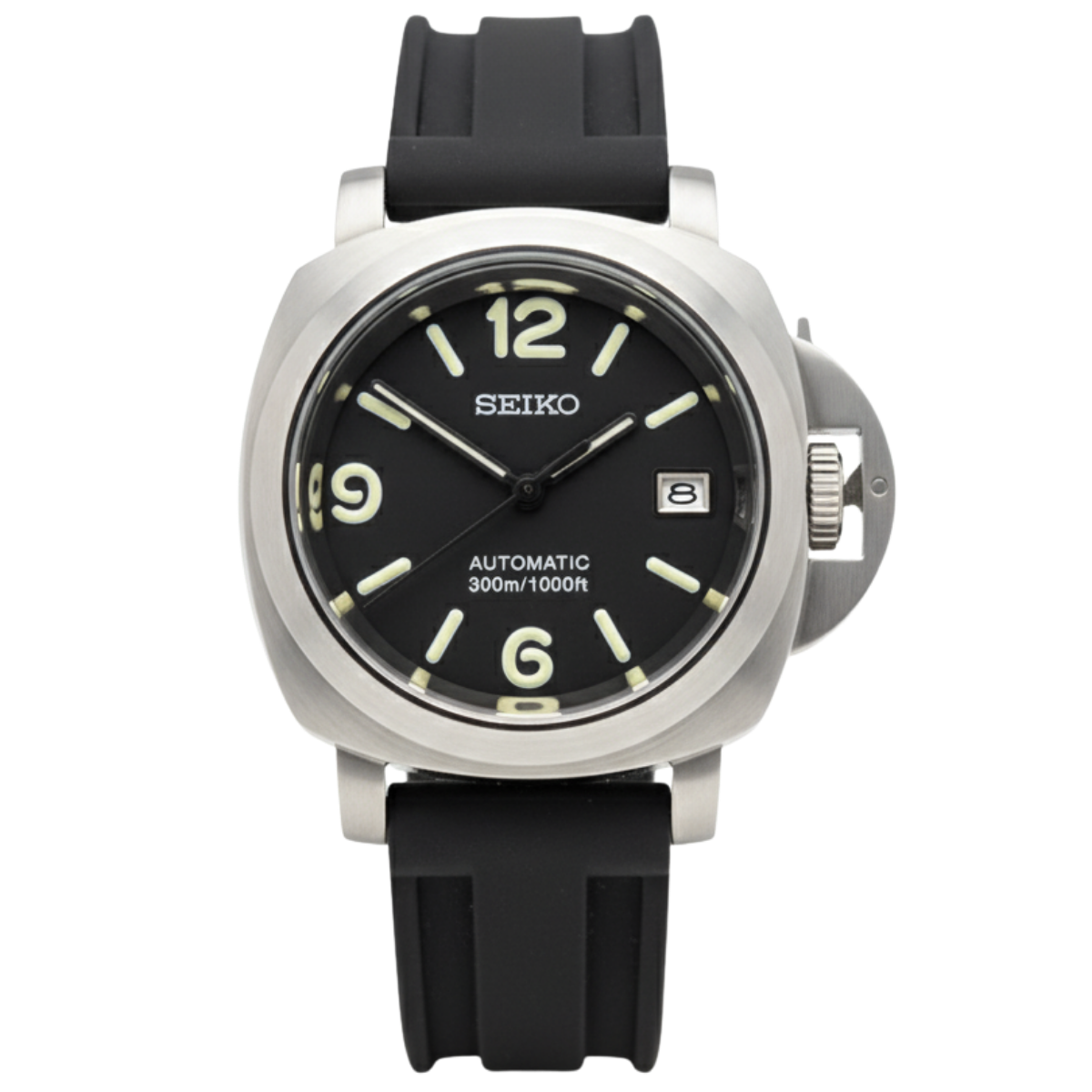 SEIKO-PANERAI BLACK RUBBER