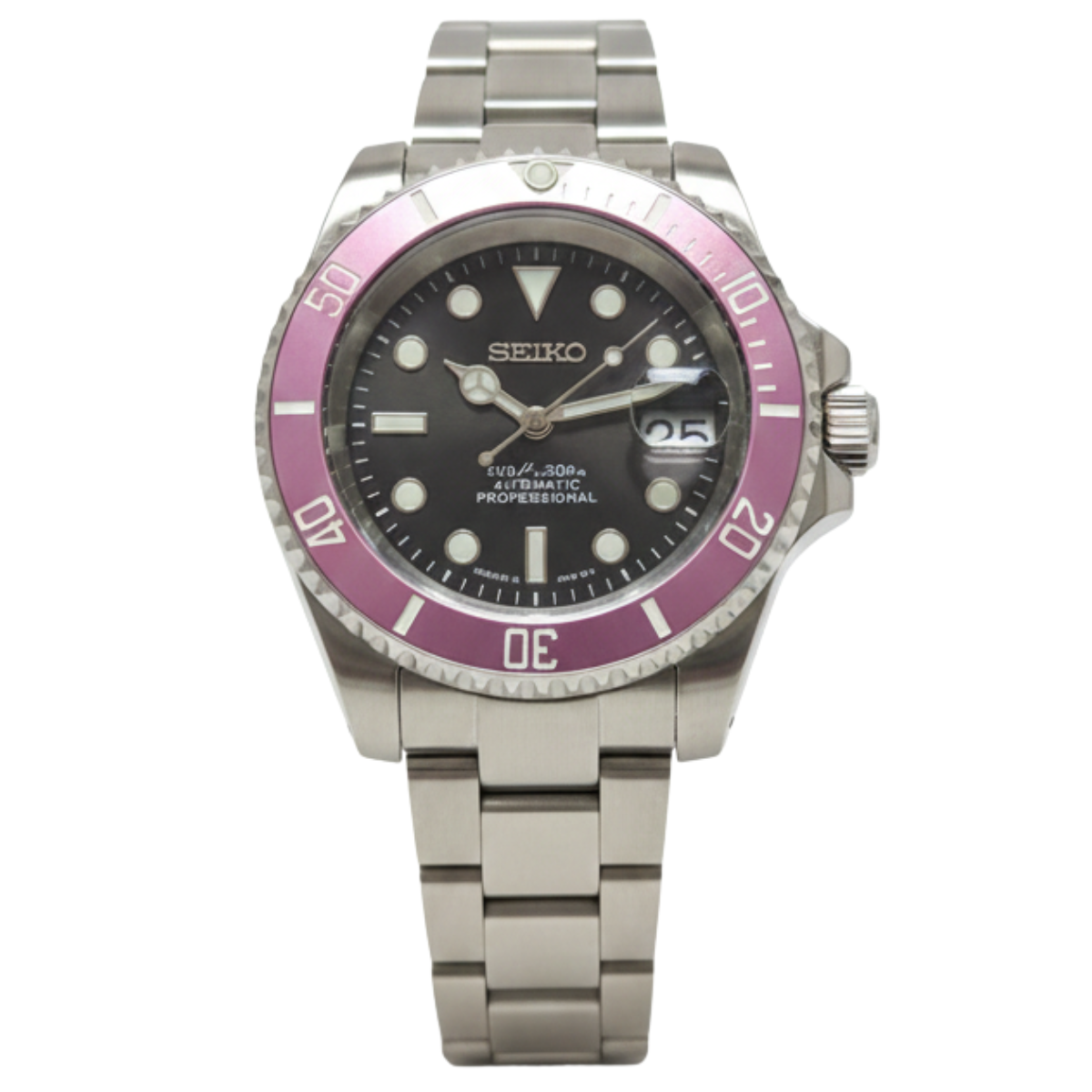 SEIKO-LEX PINK BEZEL SUB