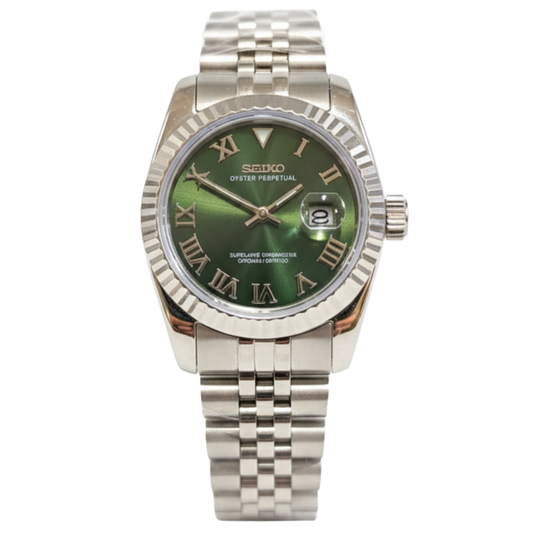 SEIKO-LEX ROSE GOLD OLIVE ROMAN PRESIDENT DJ (39MM)