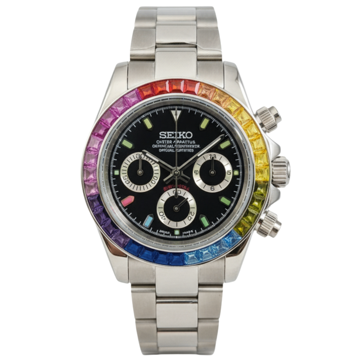 SEIKO-LEX SILVER RAINBOW DAYTONA