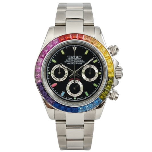 SEIKO-LEX SILVER RAINBOW DAYTONA