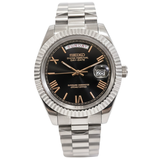 SEIKO-LEX ROSE SILVER DAY-DATE