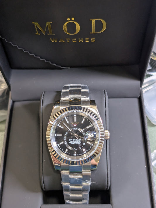 SEIKO-LEX BLACK SKYDWELLER