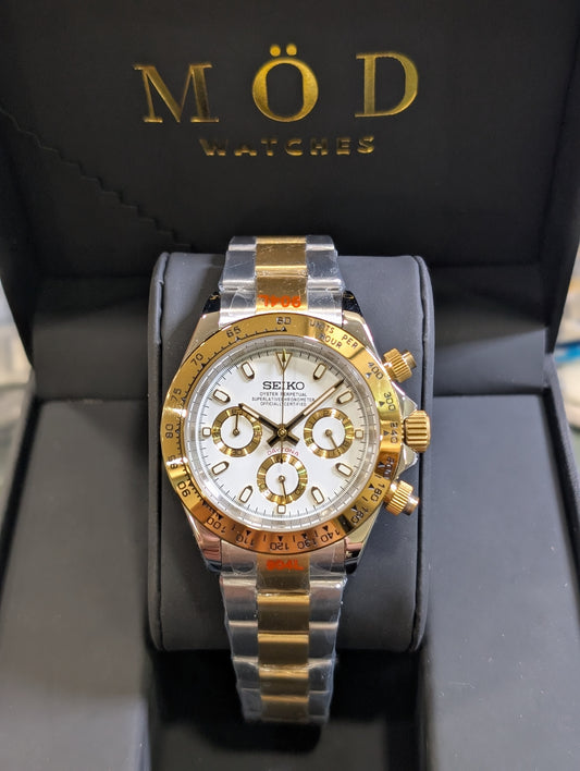 SEIKO-LEX SILVER-GOLD DAYTONA