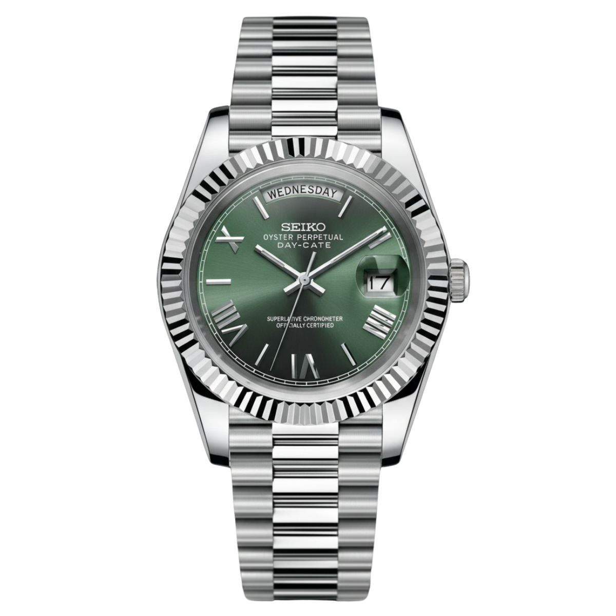 SEIKO-LEX MINT GREEN DAY-DATE