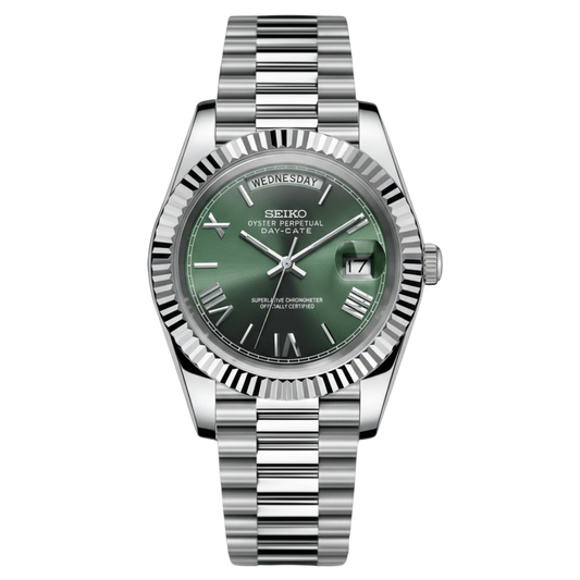 SEIKO-LEX MINT GREEN DAY-DATE