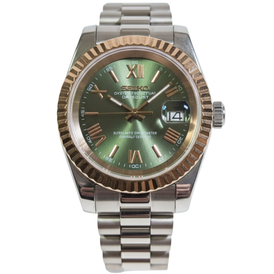 SEIKO-LEX ROSE GOLD PRESIDENT DJ OLIVE (39MM)