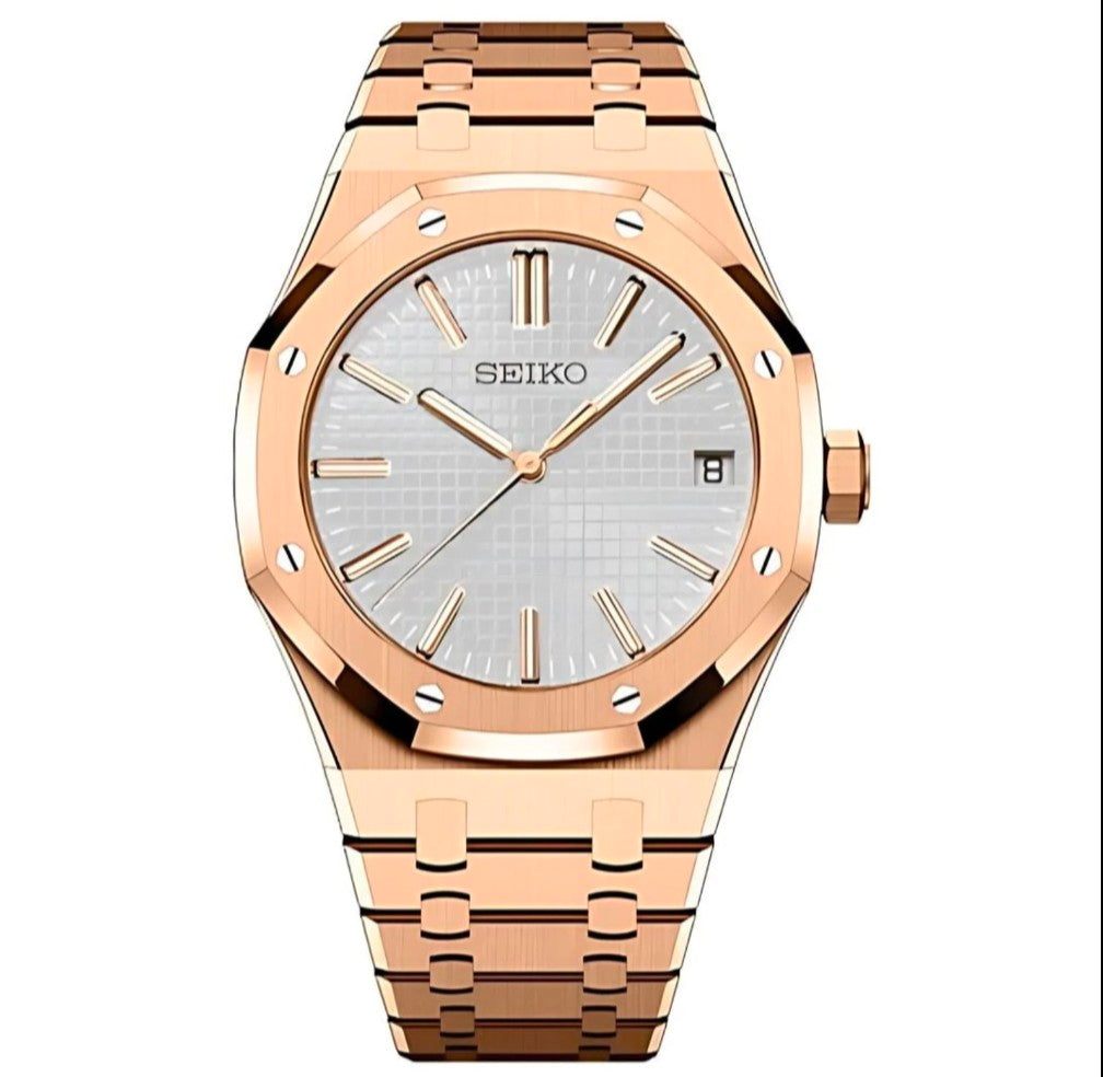 ROYAL SEIKOAK ROSE GOLD WHITE