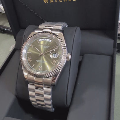 SEIKO-LEX MINT GREEN DAY-DATE