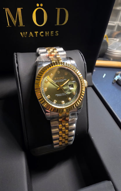 SEIKO-LEX TWO-TONE GOLD DIA DJ WMNS (31MM)