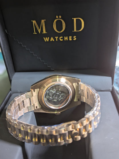 SEIKO-LEX ROSE GOLD PRESIDENT DJ OLIVE (39MM)