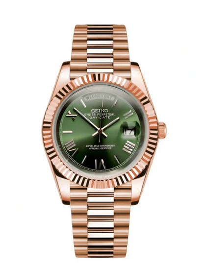 SEIKO-LEX ROSE GOLD DAY-DATE