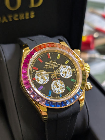 SEIKO-LEX RAINBOW YELLOW GOLD DAYTONA