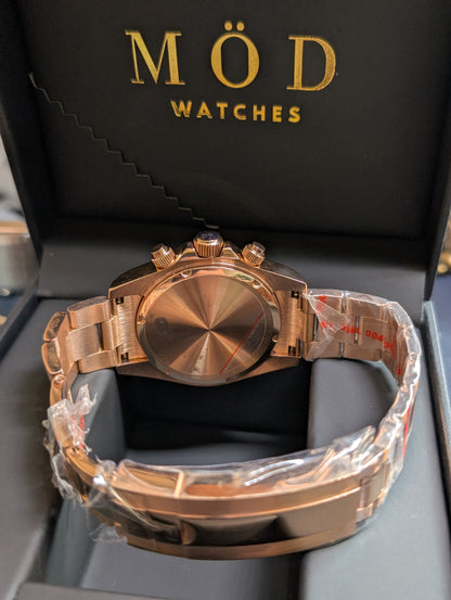 SEIKO-LEX ICED OUT ROSE GOLD DAYTONA