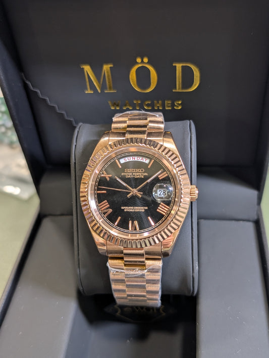 SEIKO-LEX ROSE GOLD DAY-DATE
