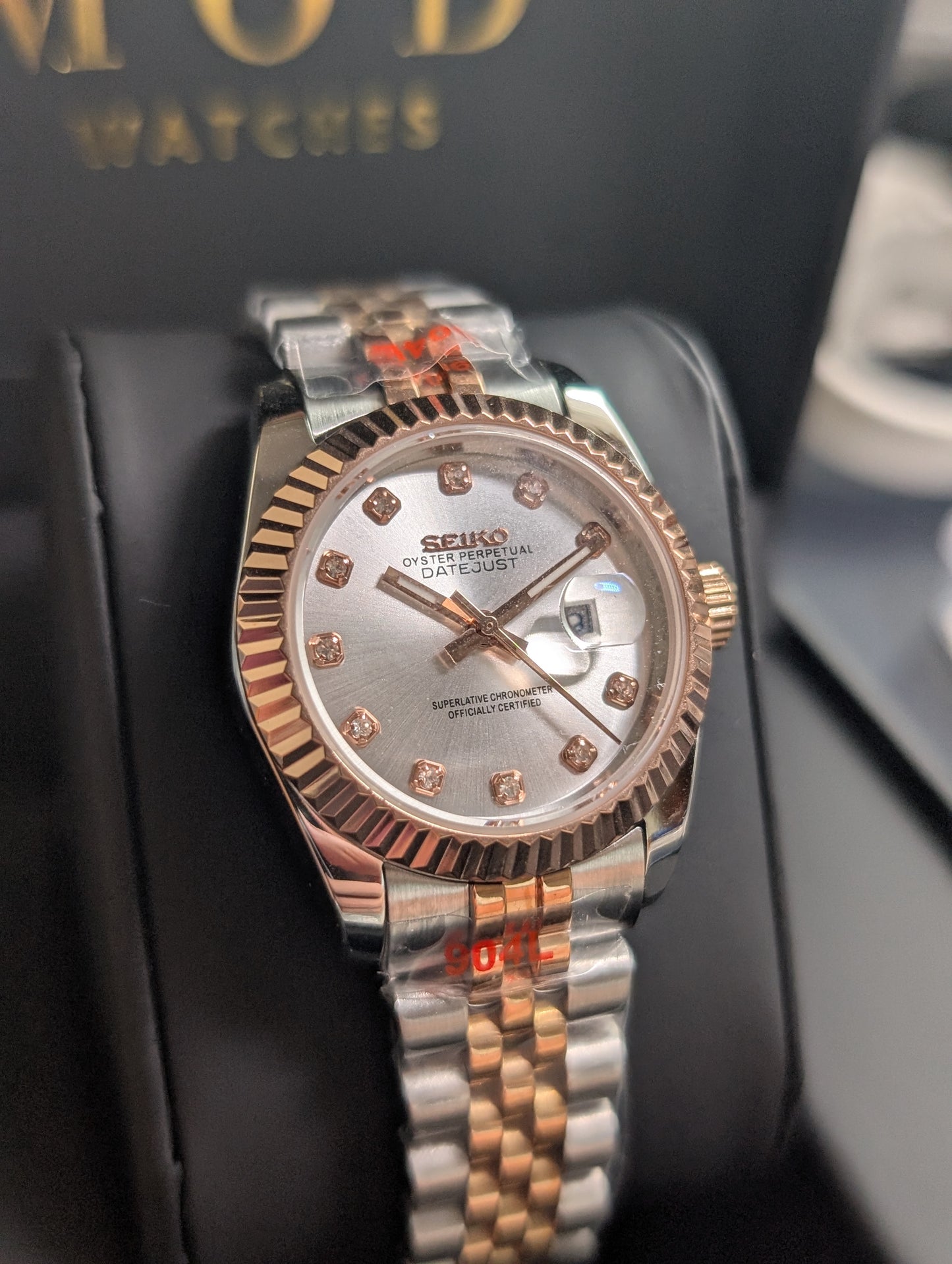 SEIKO-LEX TWO-TONE ROSE GOLD SILVER DIA DJ WMNS (31MM)