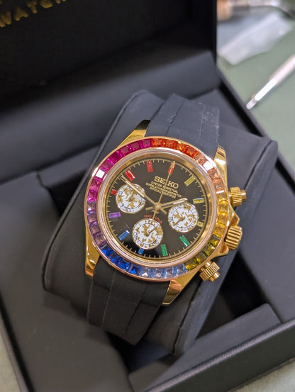 SEIKO-LEX RAINBOW YELLOW GOLD DAYTONA