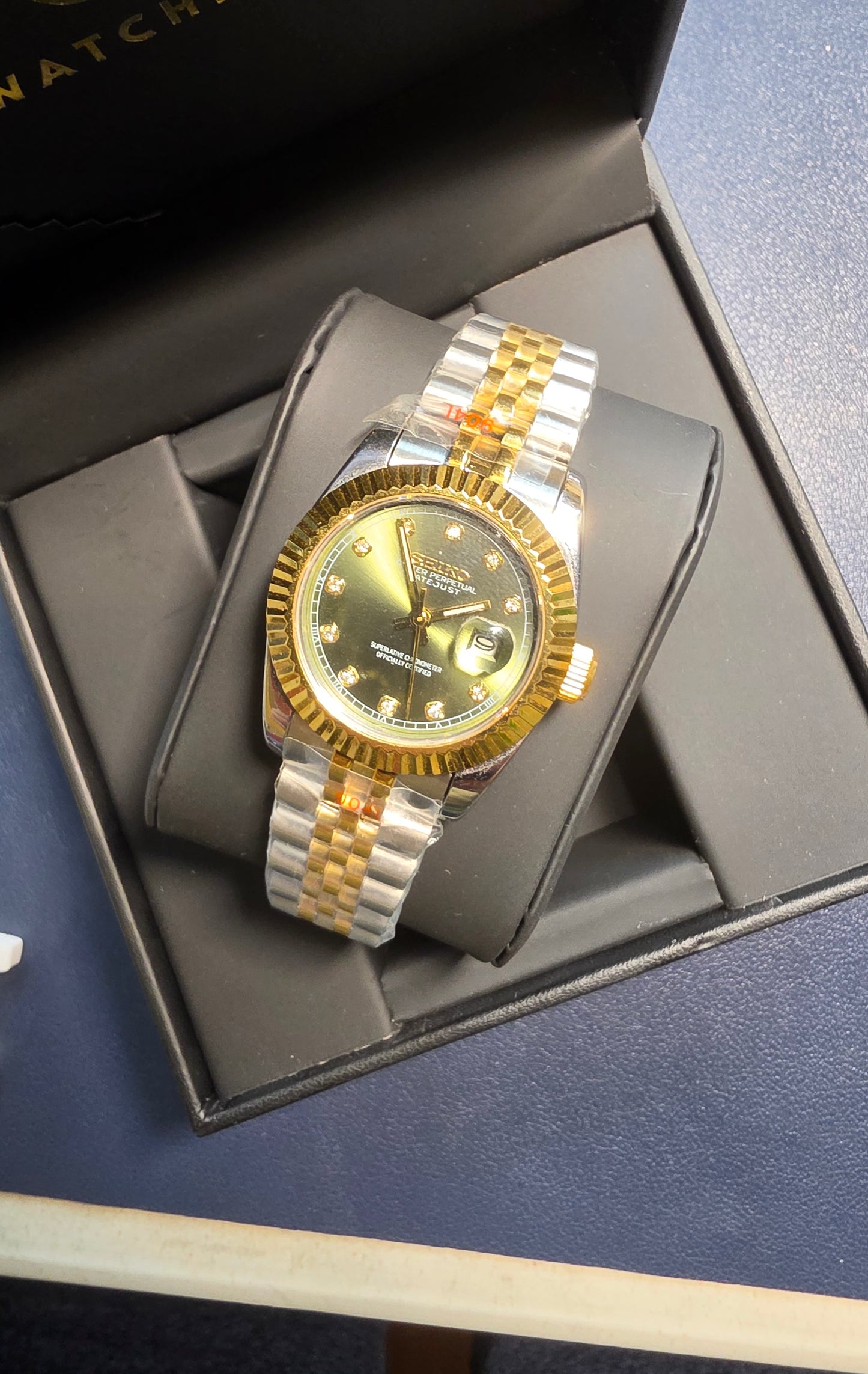 SEIKO-LEX TWO-TONE GOLD DIA DJ WMNS (31MM)