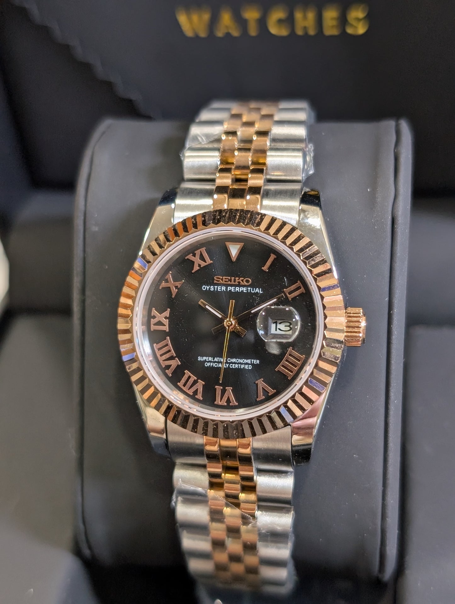 SEIKO-LEX TWO-TONE ROSE GOLD ROMAN DJ WMNS (31MM)