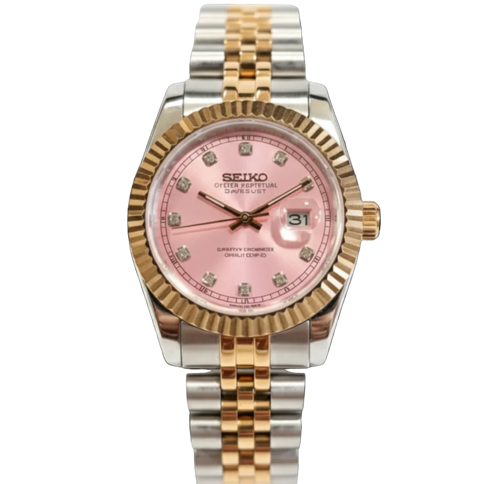 SEIKO-LEX TWO-TONE ROSE GOLD DIA DJ WMNS (31MM)