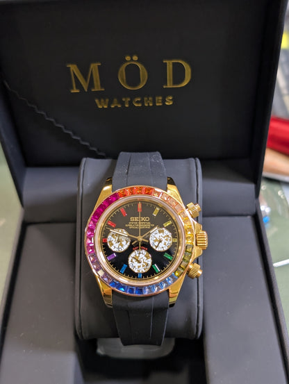 SEIKO-LEX RAINBOW YELLOW GOLD DAYTONA