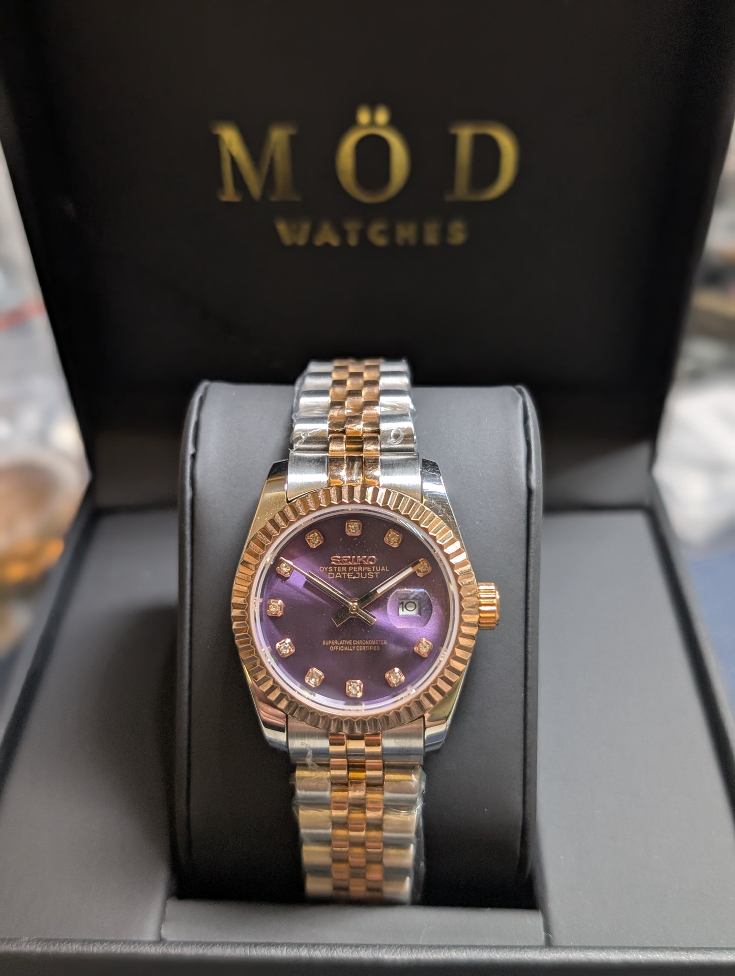 SEIKO-LEX TWO-TONE ROSE GOLD DIA DJ WMNS (31MM)