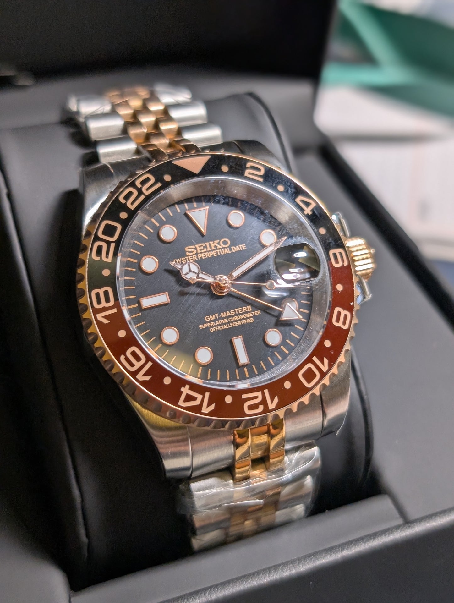 SEIKO-LEX ROOTBER JUBILEE GMT