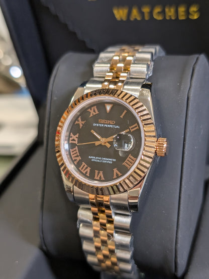 SEIKO-LEX TWO-TONE ROSE GOLD ROMAN DJ WMNS (31MM)