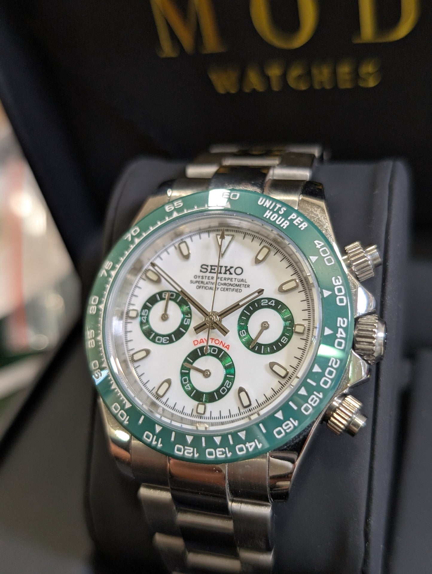 SEIKO-LEX GREEN DAYTONA