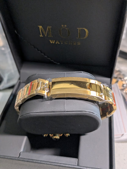 SEIKO-LEX ICED OUT RAINBOW GOLD DAYTONA