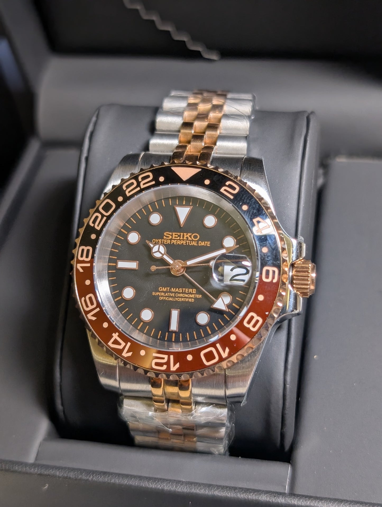SEIKO-LEX ROOTBER JUBILEE GMT