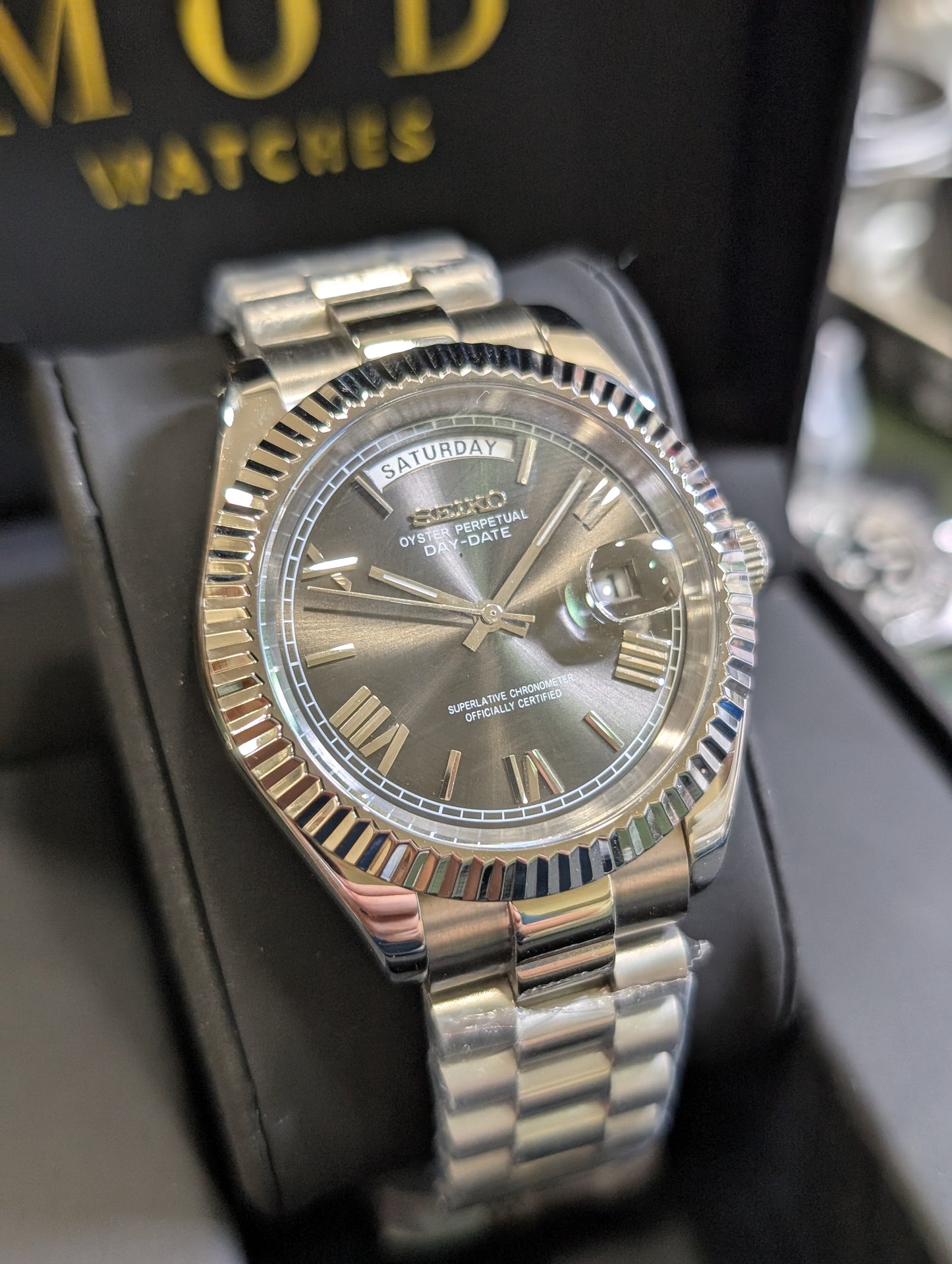 SEIKO-LEX SILVER DAY-DATE