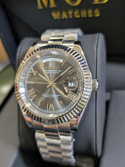 SEIKO-LEX SILVER DAY-DATE