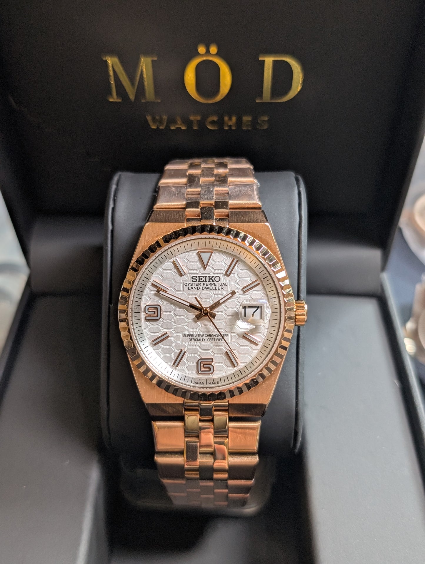 SEIKO-LEX ROSE GOLD LAND DWELLER 40MM