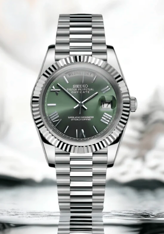 SEIKO-LEX MINT GREEN DAY-DATE