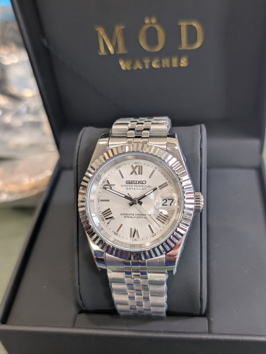 SEIKO-LEX WHITE ROMAN DJ
