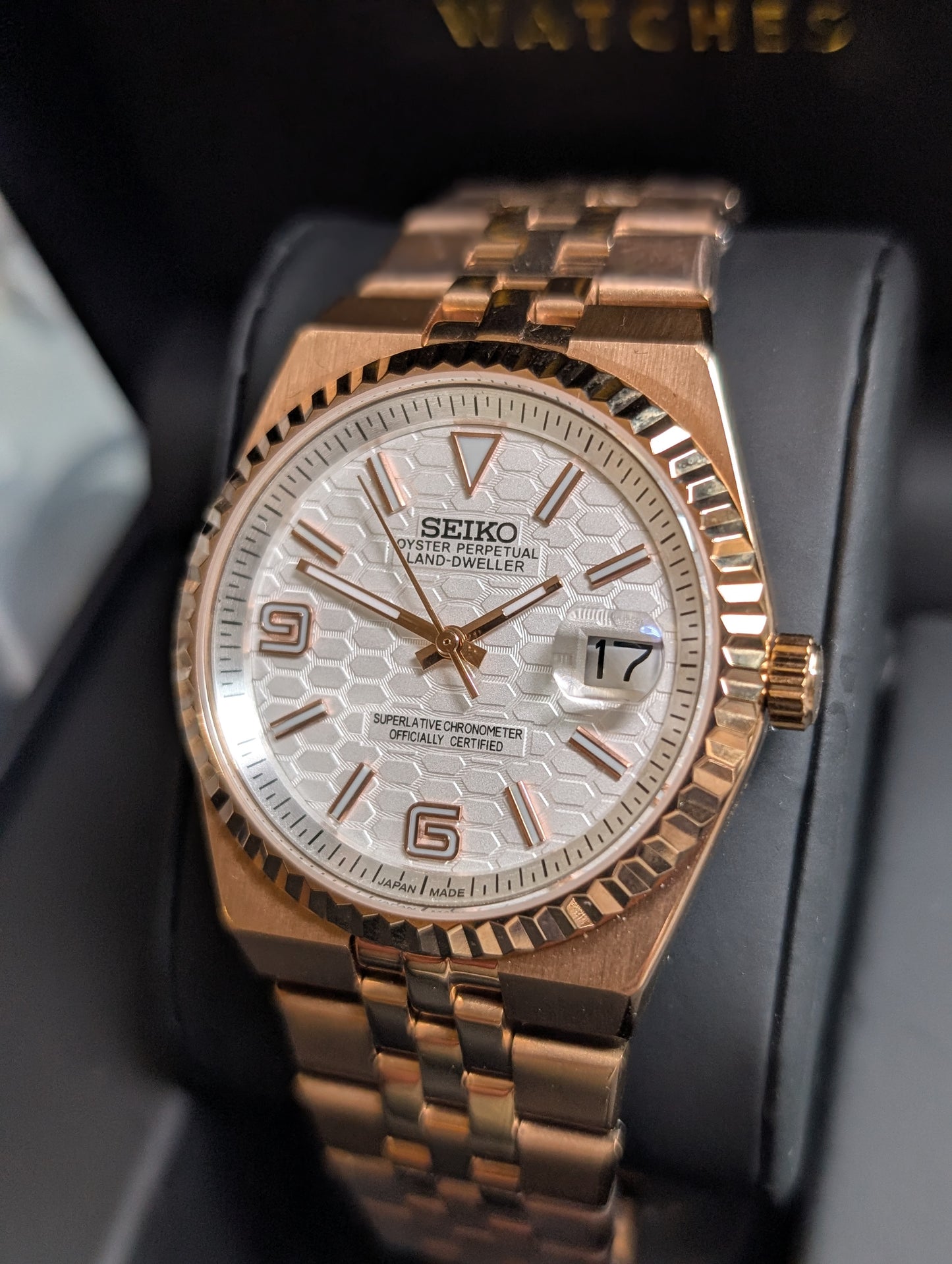 SEIKO-LEX ROSE GOLD LAND DWELLER 40MM