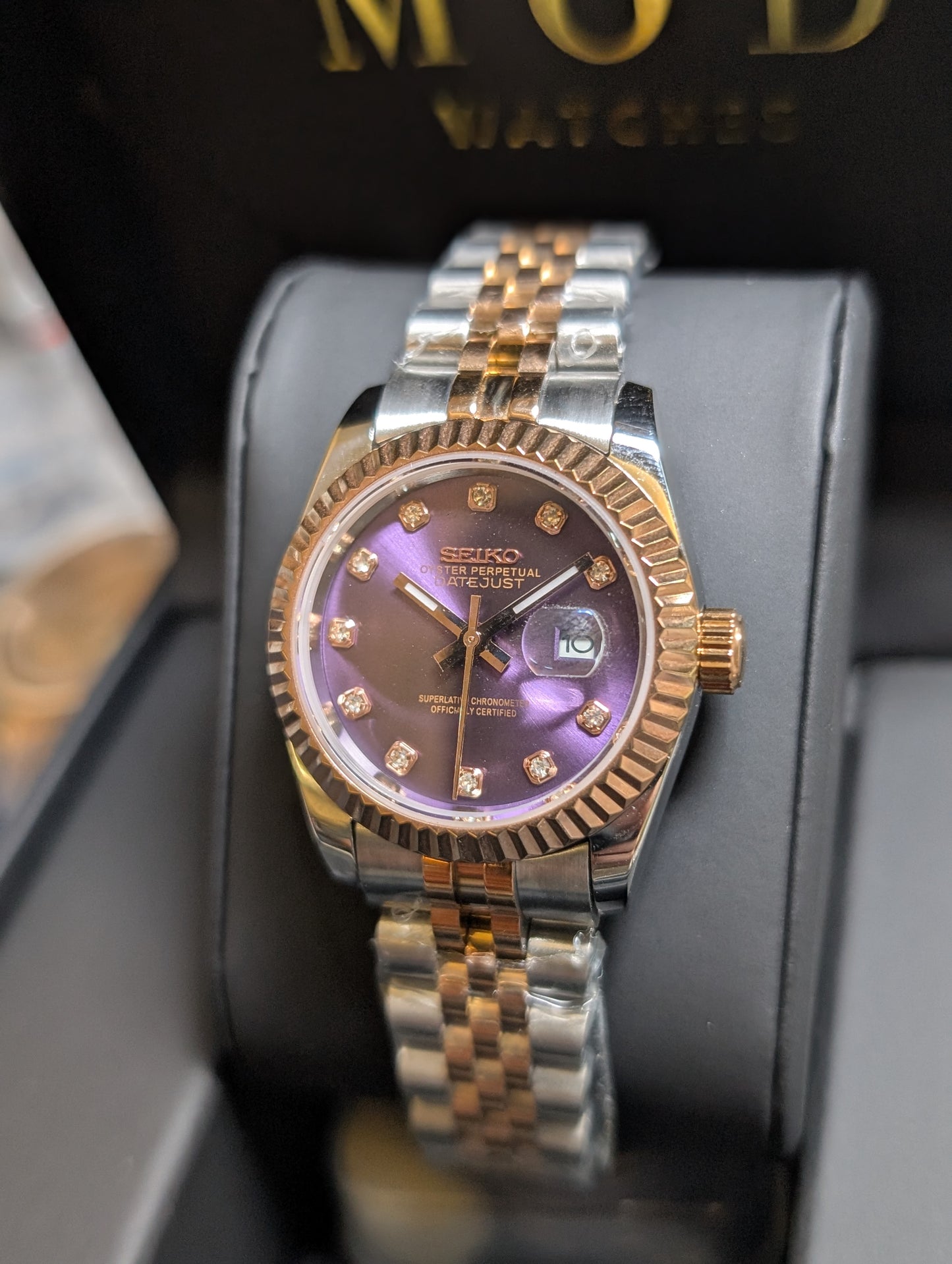 SEIKO-LEX TWO-TONE ROSE GOLD DIA DJ WMNS (31MM)