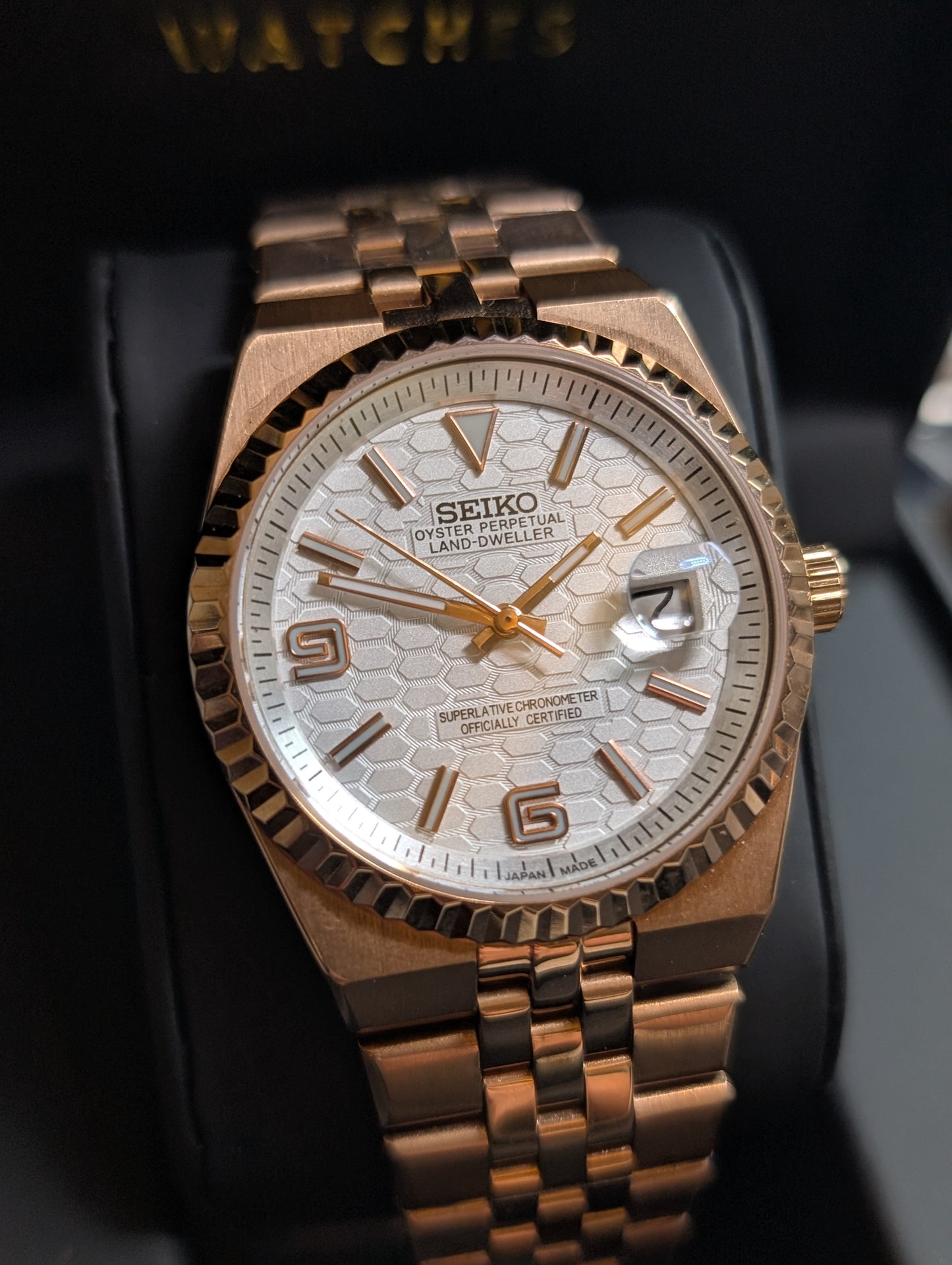 SEIKO-LEX ROSE GOLD LAND DWELLER 40MM