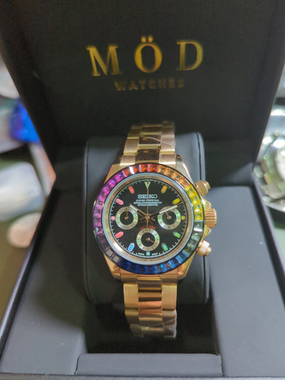 SEIKO-LEX ROSE GOLD RAINBOW DAYTONA