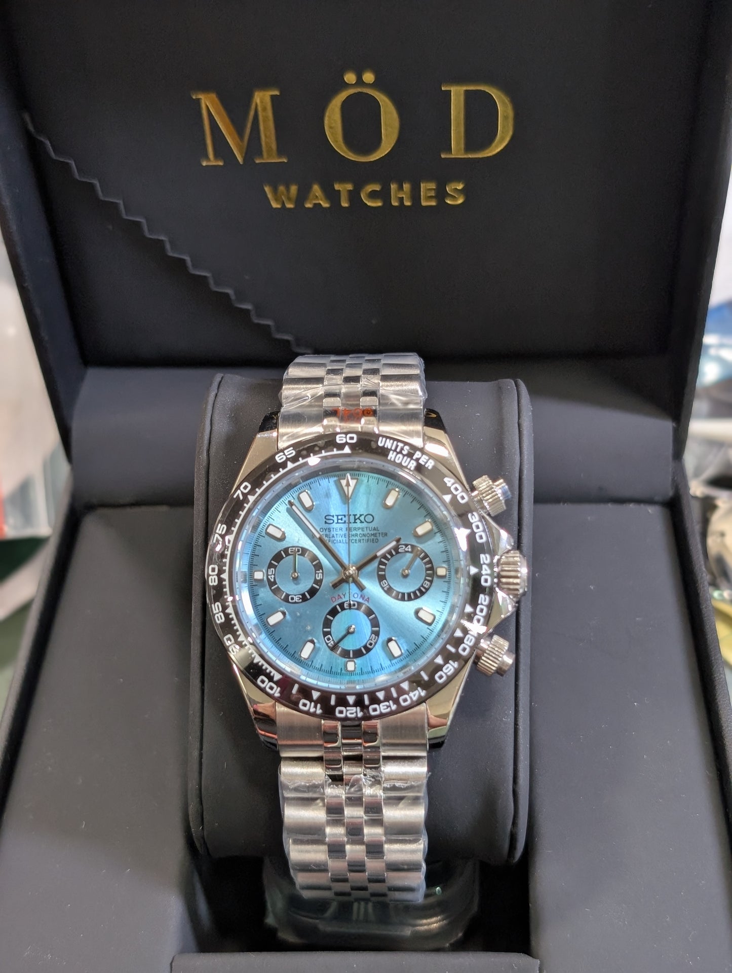 SEIKO-LEX ICE BLUE DAYTONA