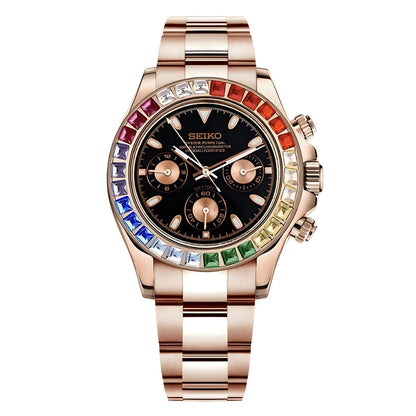 SEIKO-LEX ROSE GOLD RAINBOW DAYTONA